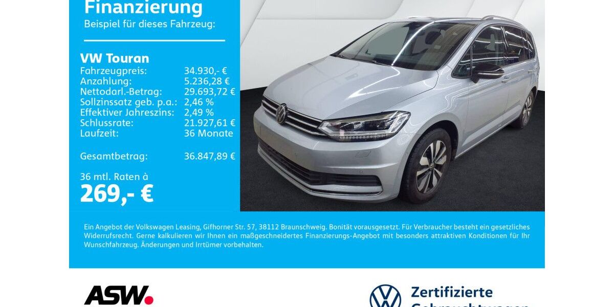 VW Touran 24.900 km 33.690 &euro; Neckarsulm 74172