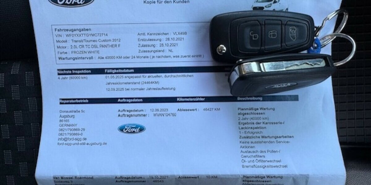 Ford Transit Custom 2.0 TDCI Kasten 300 L2 Trend 113.850 km 6.990 &euro; Neckarsulm 74172