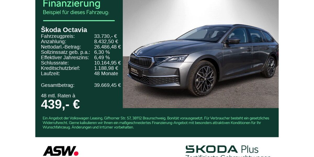 Skoda Octavia 27.800 km 33.730 &euro; Heilbronn 74076